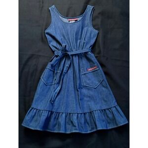 70's‎ Sasson denim dress size 12
Union label Western, A-line, Ruffle Made in USA